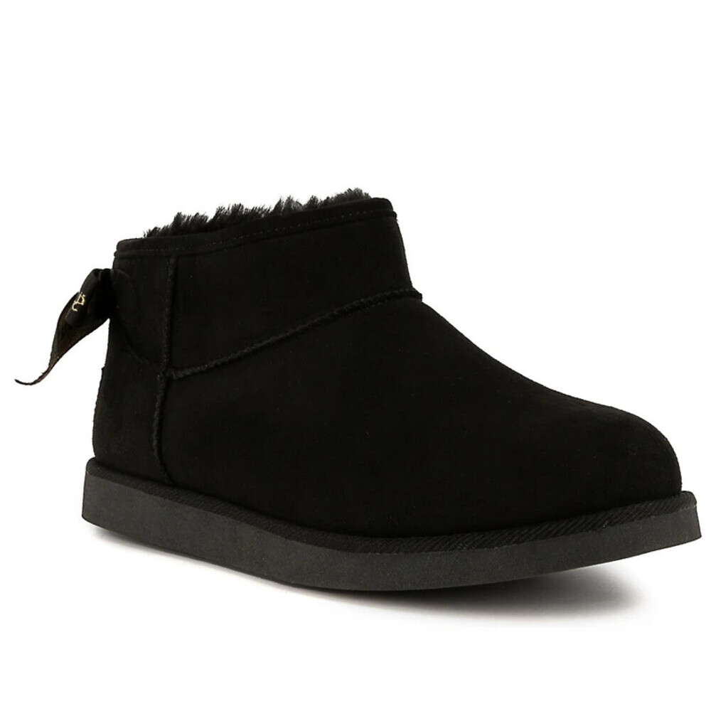 Juicy Couture Kelsey 2 Women's US 10 Black Gold Round Toe Ankle Boots LION769